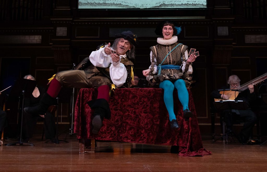 2025_Stellidaura72_09 Giuseppe Naviglio (Giampetro) and Mara Riley (Armillo) in Stellidaura’s Revenge by Francesco Provenzale (2025) Photo by Kathy Wittman