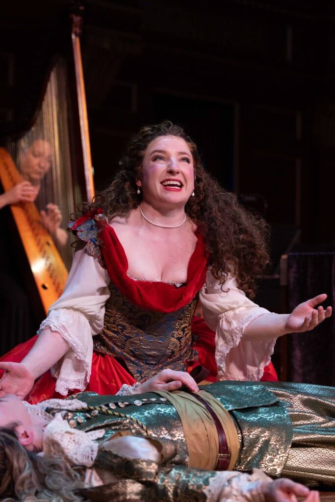 2025_Stellidaura72_14 Hannah De Priest (Stellidaura) and Richard Pittsinger (Armidoro) in Stellidaura’s Revenge by Francesco Provenzale (2025) Photo by Kathy Wittman