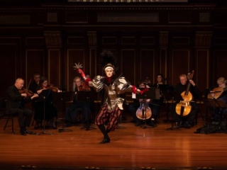BEMF Chamber Opera Series: Lully & Charpentier Dancer Julian Donahue (Bellona, goddess of Peace) | Photo by Kathy Wittman