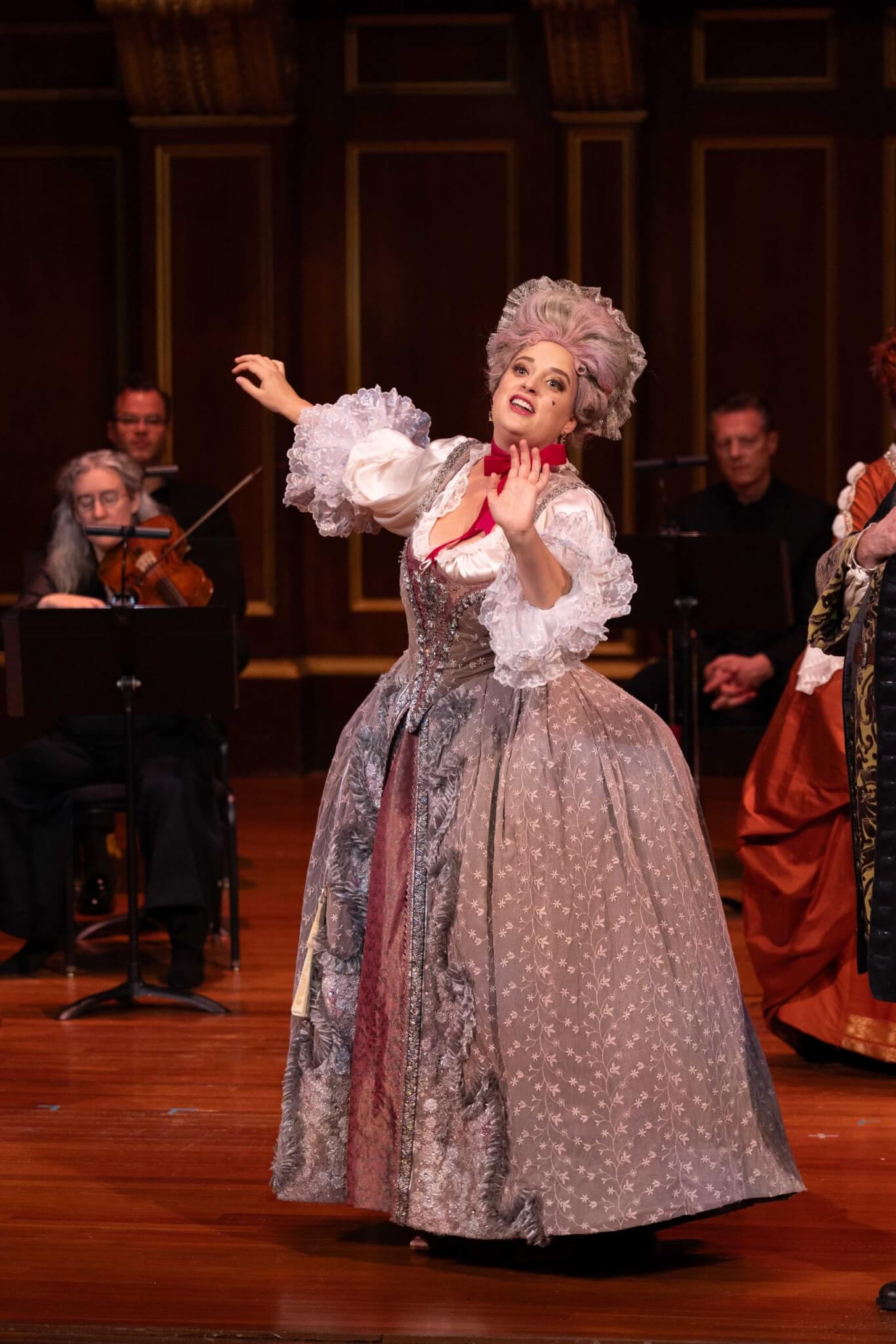 Soprano Teresa Wakim as Margery in The Dragon of Wantley (2023). Photo by Kathy Wittman.